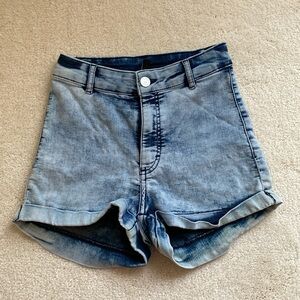 HM acid wash shorts